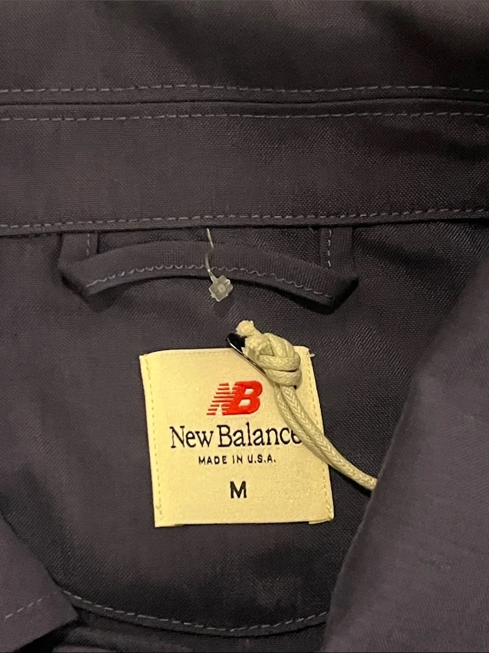 New Balance Made in USA Woven Nylon Shirt Jacket new Mens Size Medium